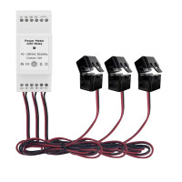 Трехфазное WiFi устройство для расчета энергии с вольтметром счетчиком и контактом контроля до 200A 300A или 500А для Tuya (SmartLife) от Qiachip