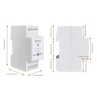 Трехфазное WiFi устройство для расчета энергии с вольтметром счетчиком и контактом контроля до 200A 300A или 500А для Tuya (SmartLife) от Qiachip Трехфазное WiFi устройство для расчета энергии с вольтметром счетчиком и контактом контроля до 200A 300A или 500А для Tuya (SmartLife) от Qiachip