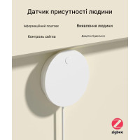 Потолочный Zigbee датчик присутствия человека 2.4 ГГц на 5 или 220 вольт от Qiachip