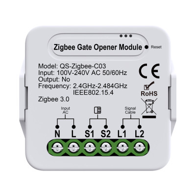 Zigbee пристрій відкривання/закривання та моніторингу стану дверей, ролет застосунок TUYA (Smart Life)