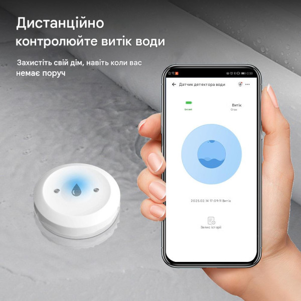 Беспроводной Zigbee датчик утечки воды от EARYKONG