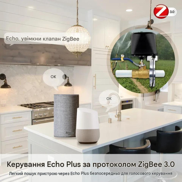 Zigbee электроклапан (электропривод) шарового крана газа, воды от CHINA Zigbee электроклапан (электропривод) шарового крана газа, воды от CHINA