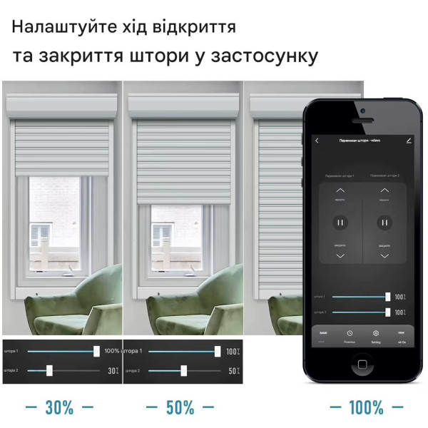 Zigbee устройство управления двигателя штор (штор, ролет) для Tuya от Qiachip